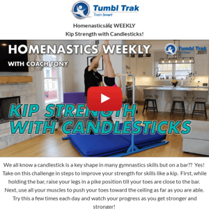 [HOMENASTICS WEEKLY] Kip Strength with Candlesticks! 💥