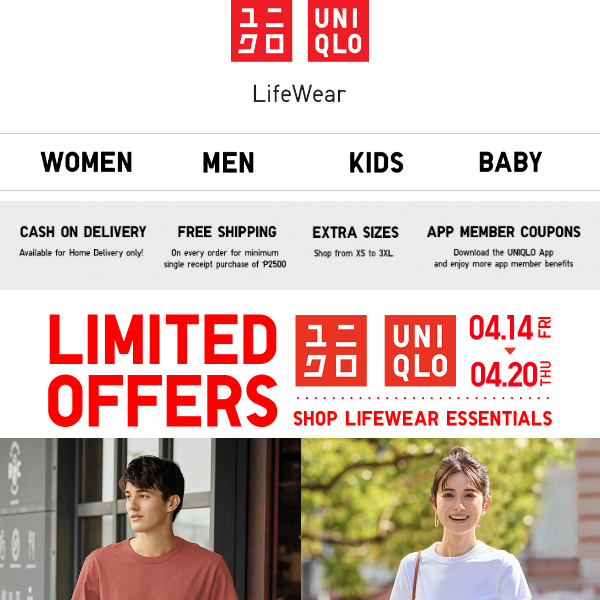 Hey, hurry! New limited offers are here - Uniqlo USA