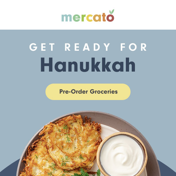 1 Week Left: Get Your Hanukkah Groceries