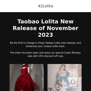 Discover Latest 2023 Lolita Fashion: Exclusive New Releases & Cyber Monday Special!