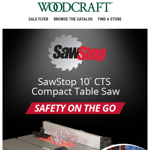 Meet the New SawStop CTS–Shipping September 14