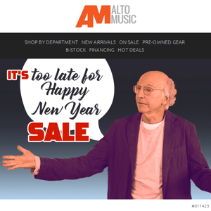 It's too late for 'Happy New Year' Sale