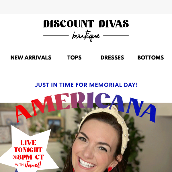 Join Us! Americana Collection Live @8pm CT 🇺🇸