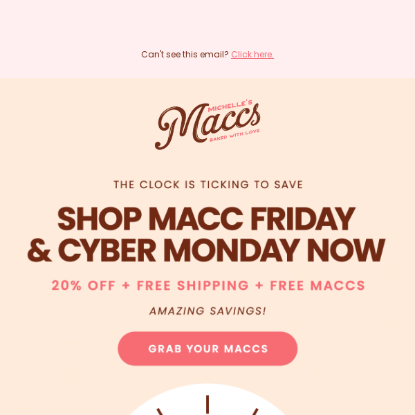 Call us Early Birds - Macc Friday Starts Now! 20% Off Site-Wide!