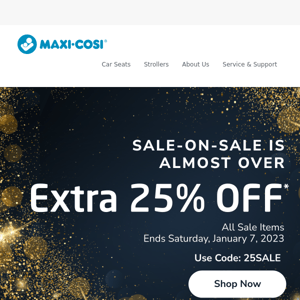 Extra (Cosi) 25% off all sale items ends soon!