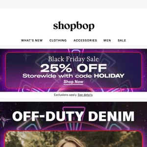 PSA: denim is 25% off