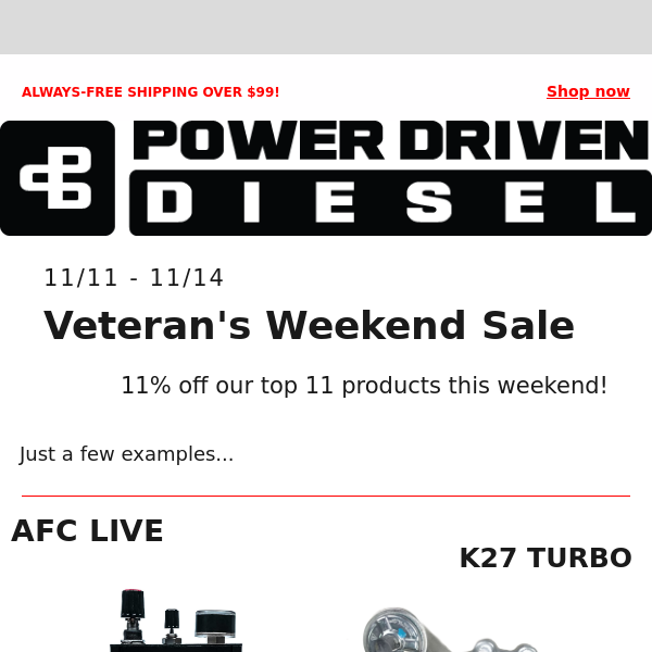 Veteran's WEEKEND Sale!