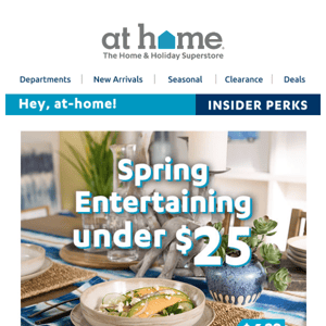 🥳Party on: Spring Entertaining under $25