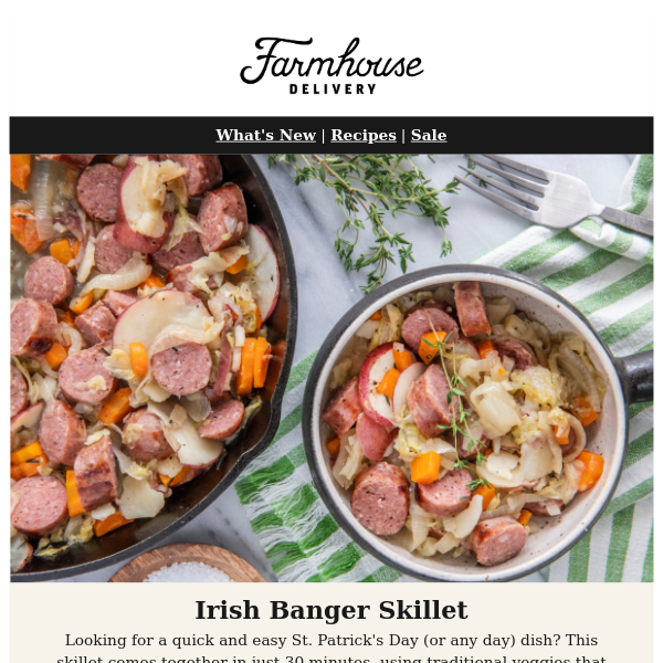 Shop The Recipe! Irish Banger Skillet