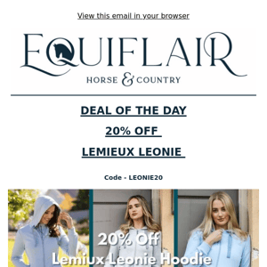 Deal of The Day - 20% Off Lemieux Leonie Hoodie
