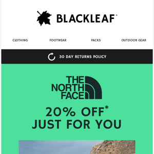 20% off The North Face | Limited time only ⏰