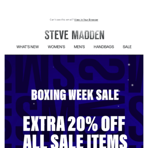 🎉 Boxing Week SALE is on NOW 🎉