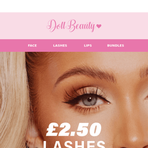 £2.50 Doll Beauty LASHES 🤯