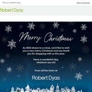 Merry Christmas from Robert Dyas!