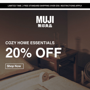 LIMITED TIME: Enjoy 20% OFF Our Cozy Essentials!