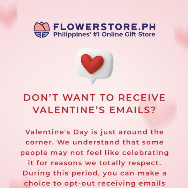💌 Don't want to receive Valentine's Day emails?