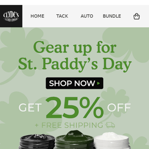 💚 Early St. Paddy's Day sale: Save 25% on leather care products 💚