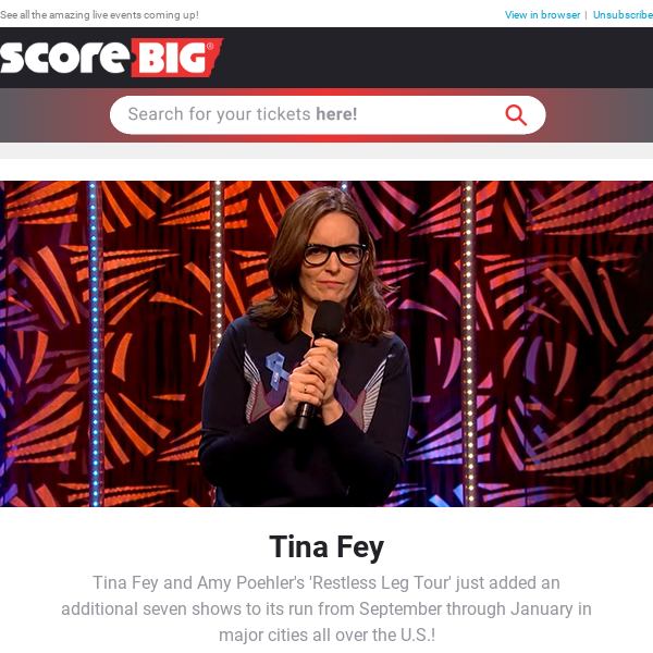 Tina Fey / Matt Rife / Neil Young / CONCACAF Gold Cup / And More!