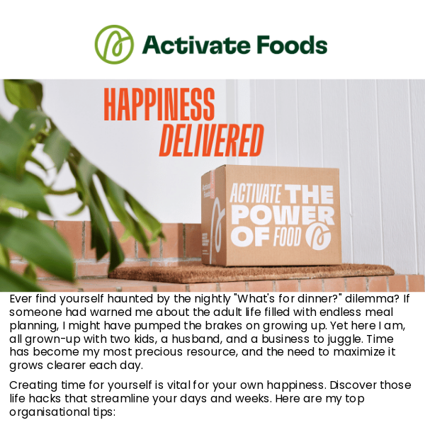 Calm the Chaos with Activate Foods