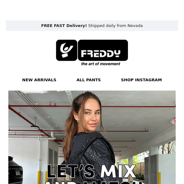 Your turn to mix & match, Freddy Usa!
