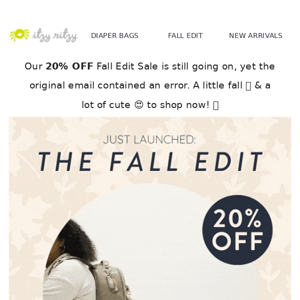 Correction | 20% OFF! 🍂✨ New Arrivals & Fall Faves on Sale!