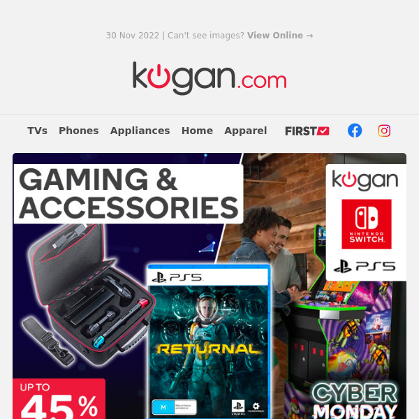 🎮 Score up to 45% OFF* Gaming Consoles, Games & Accessories Until Midnight!