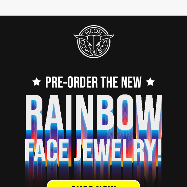 Super cute! LED Rainbow Face Jewelry! 🌈 🌈 🌈