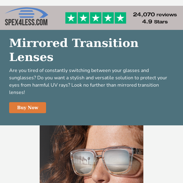 Mirrored Transition Lenses😎 Adaptable Style for Any Light!