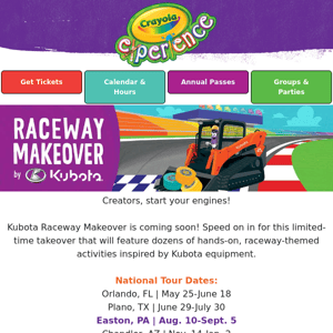 Just Announced: Kubota Raceway Makeover coming in 2023