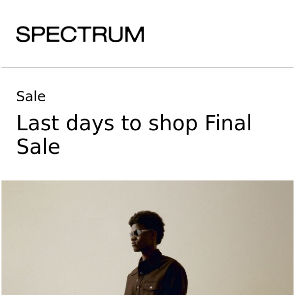 Last days to shop Final Sale