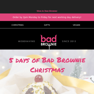 The countdown to Christmas is here! ✨ Daily deals from Bad Brownie incoming... 🎅🏼