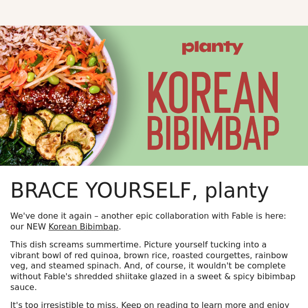 Meet our NEW Korean Bibimbap 🙌