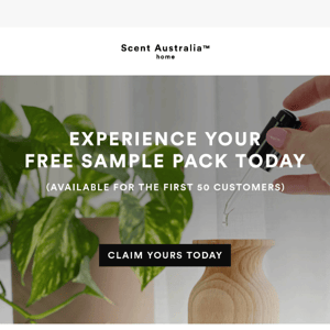 Free Sample Packs from Scent Australia Home