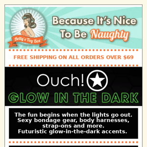 Ouch Glow in the Dark 💡 Naughty fun when the lights go out