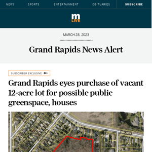 Grand Rapids eyes purchase of vacant 12-acre lot for possible public greenspace, houses