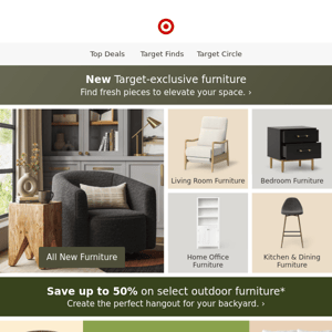 Brand-new furniture available only at Target 🚨