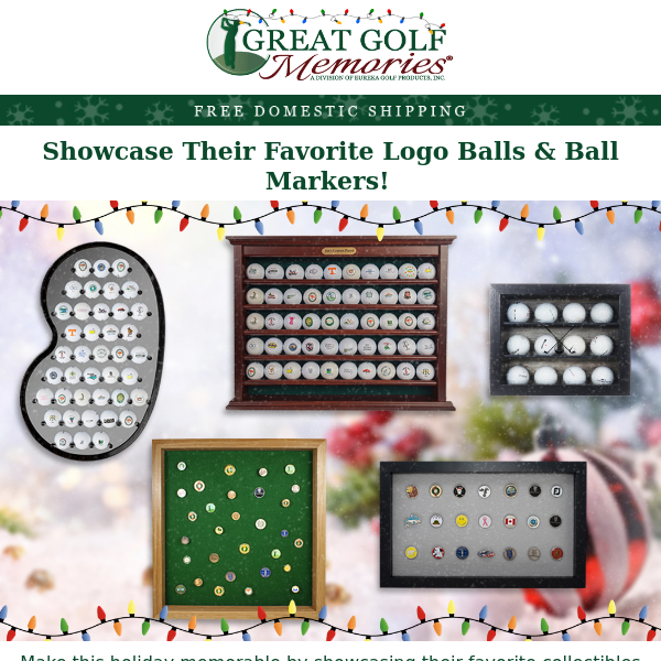 🎁 Celebrate The Season With Golf Ball And Ball Marker Displays! ⛳🏌️‍♂️