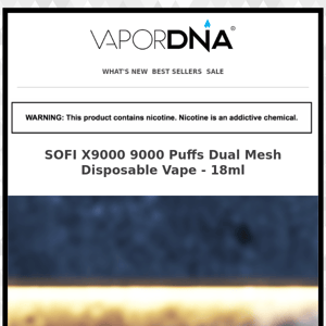 New and Trendy!  SOFI 9000  Dual Mesh Coils system Disposables!