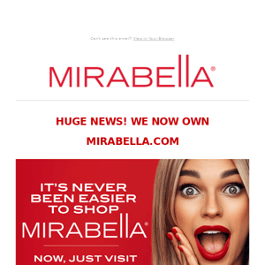 Shopping Mirabella has never been easier!
