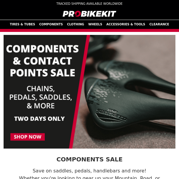 Components Sale Now Live!