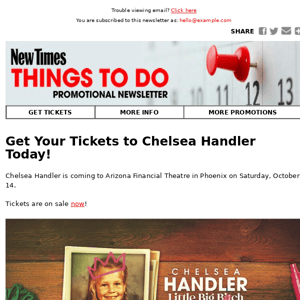 Chelsea Handler Live In Phoenix!