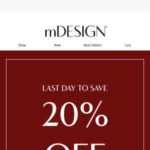 ❤️20% Savings Ends Today - Don't Miss Out❤️