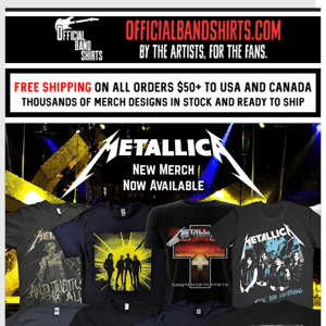 🤘 15% Off + The New Metallica Gear You Need 🤘