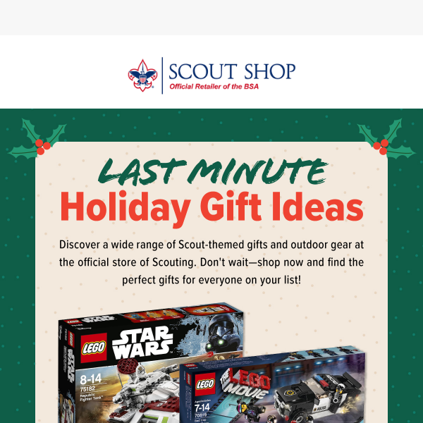 Last Chance: Scout Shop's Holiday Gifts Are Here!