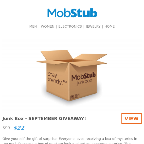 Can't Miss: Junk Box - SEPTEMBER GIVEAWAY! - ONLY $22 - WHAT WILL YOU GET?