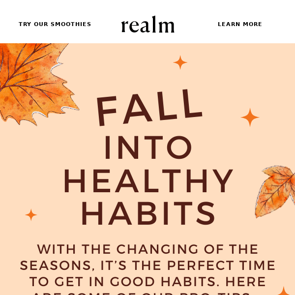 Fall into healthy habits with Realm!