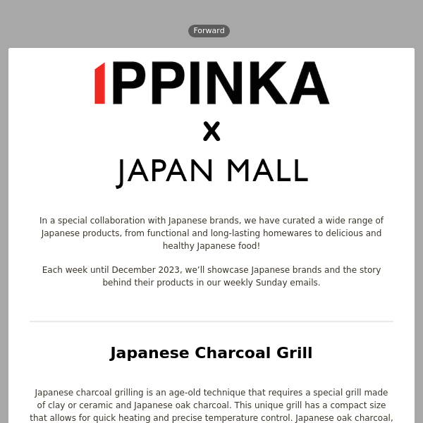 Shichirin Tabletop Charcoal Grill - IPPINKA