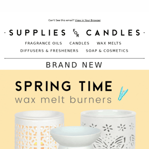 You'll Love Our New Springtime Wax Melt Burners! 🦋