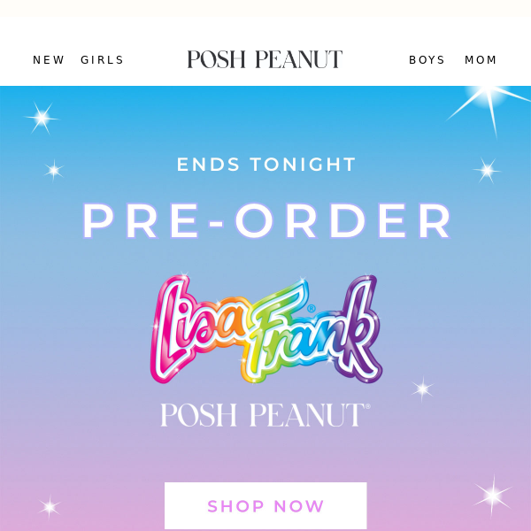 LAST CHANCE 🚨 Shop SOLD-OUT Lisa Frank x Posh Peanut Collections
