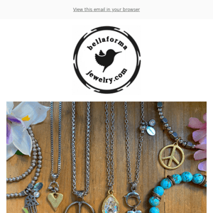 20% off all our Necklaces until Thursday Midnight